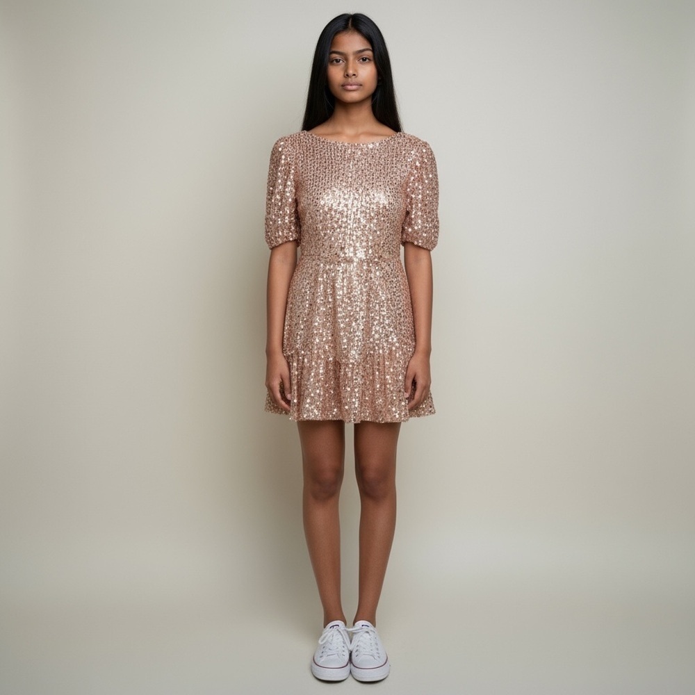 Sequin Pink Dress